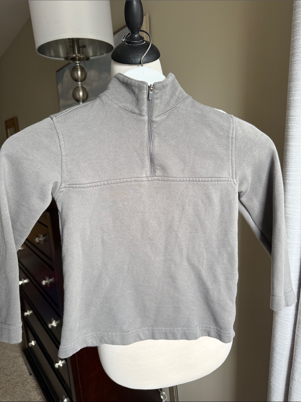 Southern Tide Grey Quarter-Zip Pullover kids size small 6-7